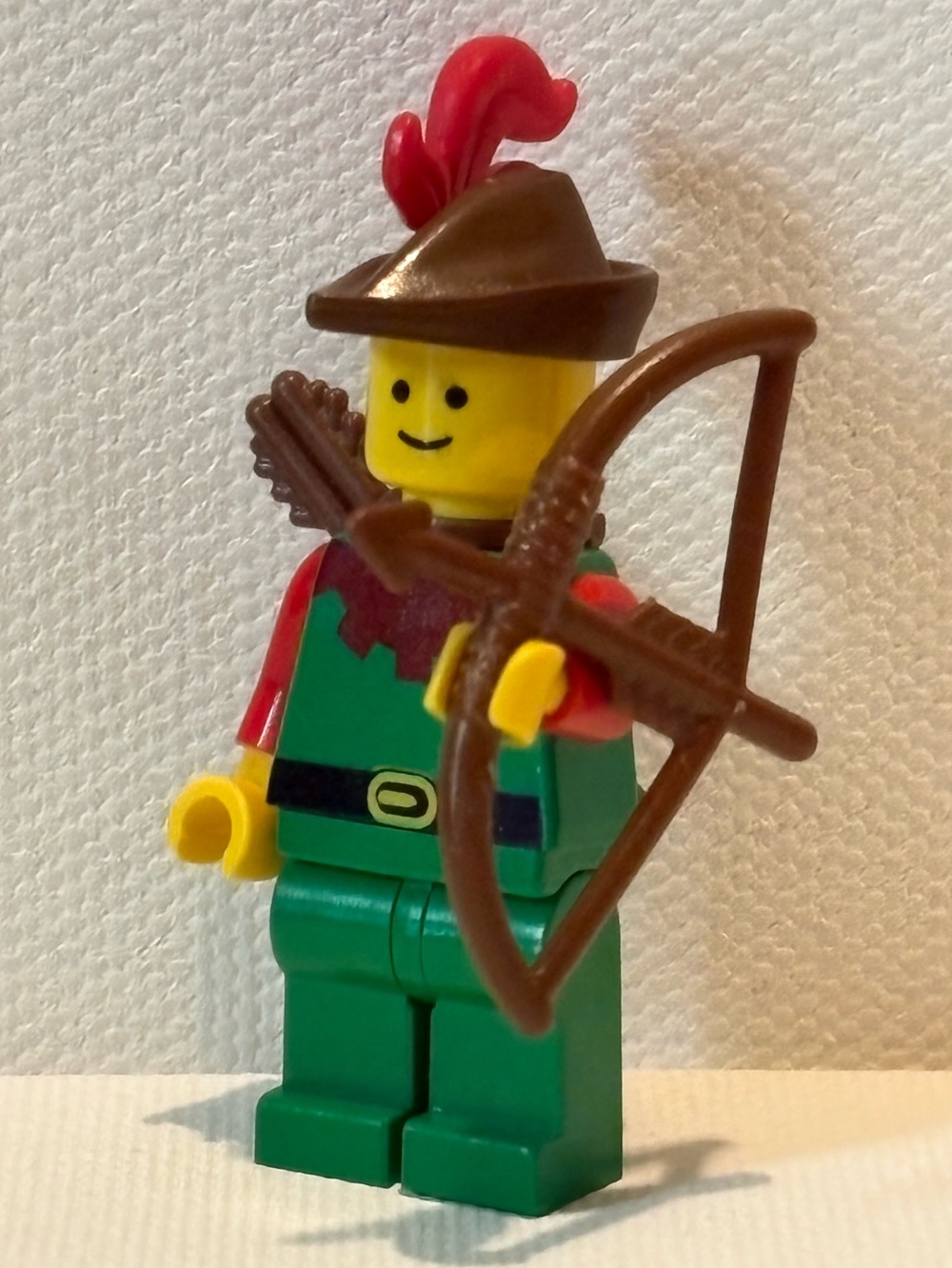 Vintage LEGO Castle Red Arms Forestmen Archer Minifigure Cake topper